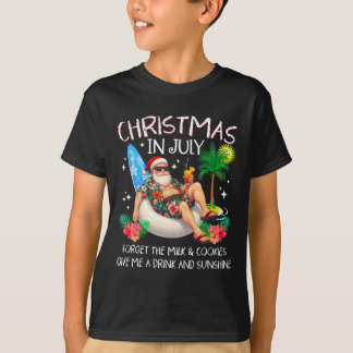 Jul i juli Palmträd Strand Sommar Hawaii Sa T Shirt