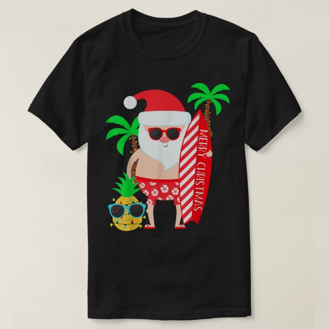 Jul i juli Party Costume Clothing Santa Sur T Shirt (Design framsida)