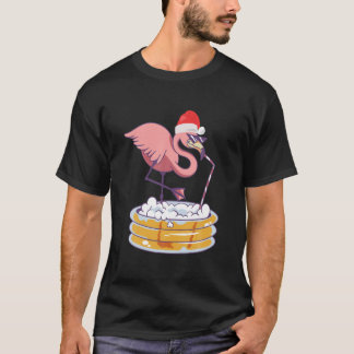 Jul i juli Party Flamingo Bird Sommar Vacat T Shirt