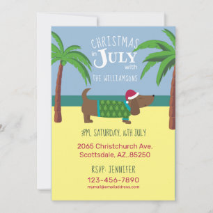 Jul i juli Party Inbjudningar