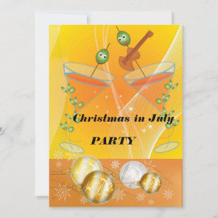 Jul i juli party inbjudningar