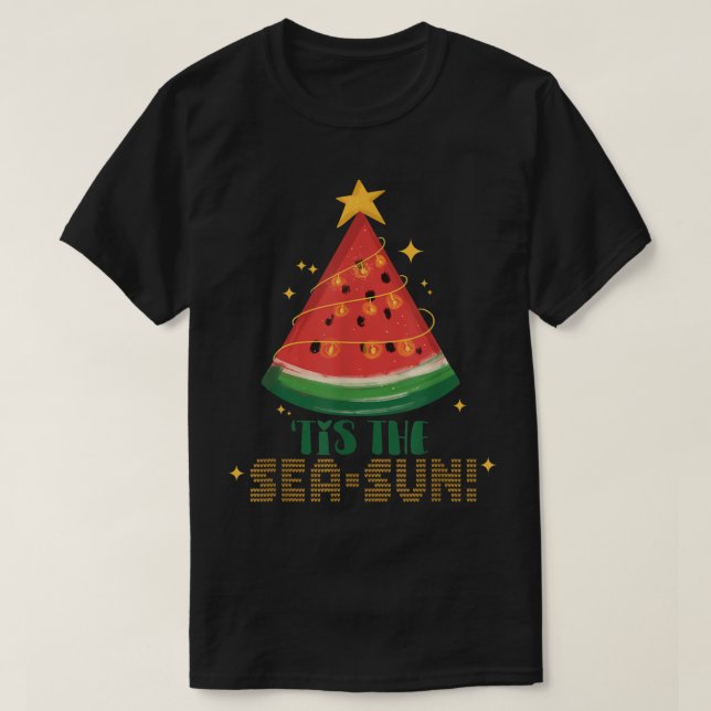 Jul i juli Party: Watermelon Jul T Shirt (Design framsida)
