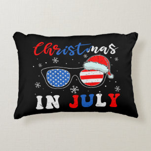 "Jul i juli" - Patriotiska solglasögon Prydnadskudde