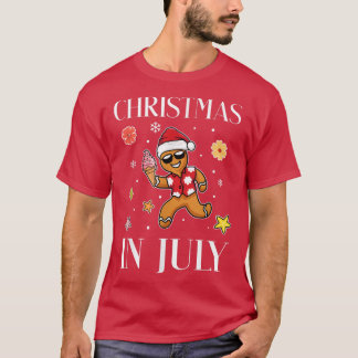 Jul i juli Pepparkaksgubbe Ice Cream Sommaren T Shirt