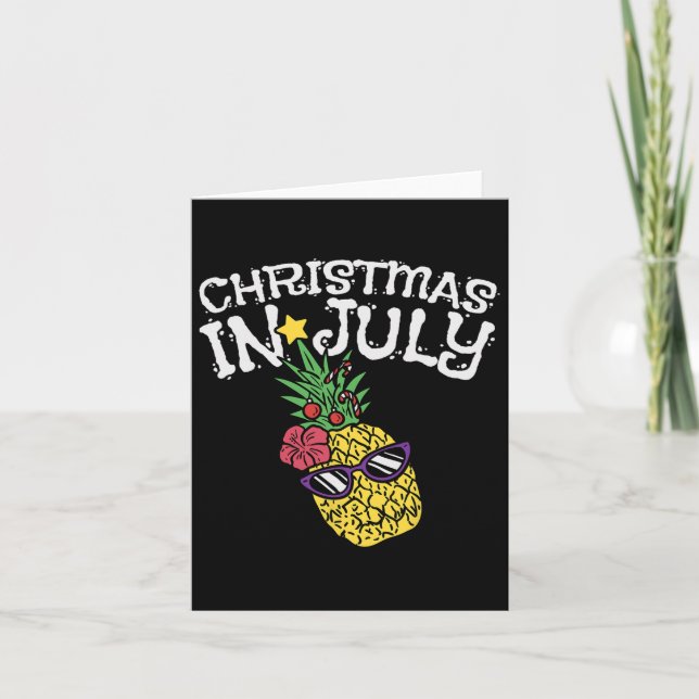 Jul i juli: Pineapple - den ropiska sommaren Kort (Framsida)