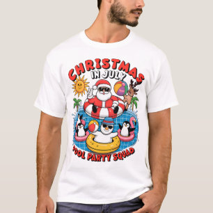 Jul i juli poolparty tröja rolig tomtepenna