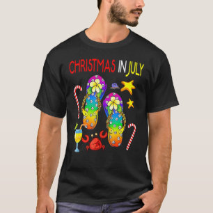 Jul i juli: Rainbow Flinflip flops Beach Vibe Su T Shirt