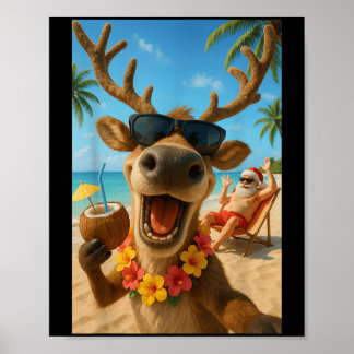 Jul i juli - Rener Selfie Santa Boys Kid Poster