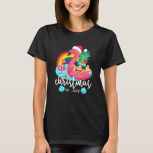 Jul i juli Rosa Flamingo Hawaiian Summer Ki T Shirt