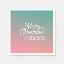 Jul i juli Rosa Grönt Ombre Party