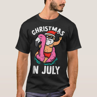 Jul i juli: Santa Doflamingo Hawaii Beach He T Shirt