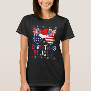 Jul i juli, Santa Hat Sunglasses Sommar 4 T Shirt