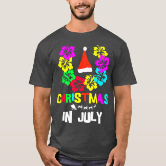 Jul i juli, Santa Hat Sunglasses Sommar Vaca T Shirt