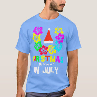 Jul i juli, Santa Hat Sunglasses Sommar Vaca T Shirt