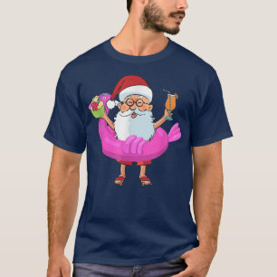 Jul i juli: Santa Hawaii Sunglasses Flamingo T Shirt