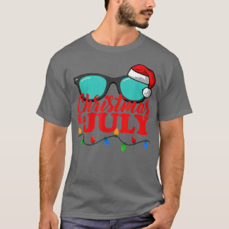 Jul i juli Santa hawaii Sunglasses Flamingo T Shirt