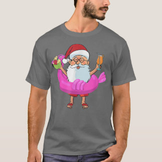 Jul i juli: Santa Hawaii Sunglasses Flamingo T Shirt