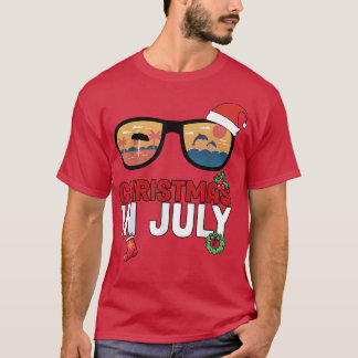 Jul i juli: Santa Hawaii Sunglasses Sommar V T Shirt