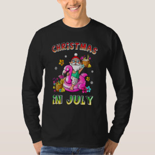 Jul i juli Santa Hawaiian Sunglasses Rosa F T Shirt