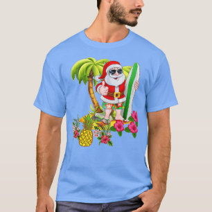 Jul i juli, Santa Hawaiian Surfing Sommar S T Shirt