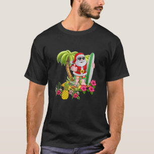 Jul i juli, Santa Hawaiian Surfing Summer Su T Shirt