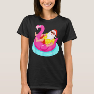 Jul i juli: Santa Relaxing på Flamingo Flo T Shirt