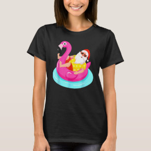 Jul i juli: Santa Relaxing på Flamingo Flo T Shirt