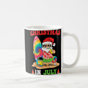 Jul i juli: Santa Tie Dye Sommar Surfa Surfin Kaffemugg