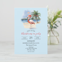 Jul i juli-sedvaneföretaget Namn Flamingo Inbjudningar