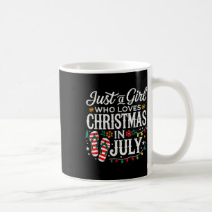 Jul i juli: Shirt Girls Funny Summer Beach V Kaffemugg