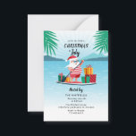 Jul i juli: Sommar-BBQ Beach Party Anteckningskort<br><div class="desc">Coola,  roligt,  god jul i juli Sommarfest för vänner och familj att fira din sommarfamilj party eller försenad jul. Anpassa det här kortet genom att klicka på knappen "Anpassa" ovan för att ändra platshållartexten</div>