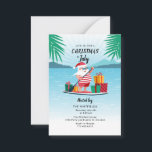 Jul i juli: Sommar-BBQ Beach Party Anteckningskort<br><div class="desc">Coola,  roligt,  god jul i juli Sommarfest för vänner och familj att fira din sommarfamilj party eller försenad jul. Anpassa det här kortet genom att klicka på knappen "Anpassa" ovan för att ändra platshållartexten</div>