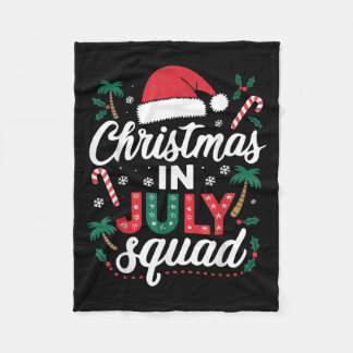 Jul i juli Sommarbussen Hawaii Jultomten Fleecefilt