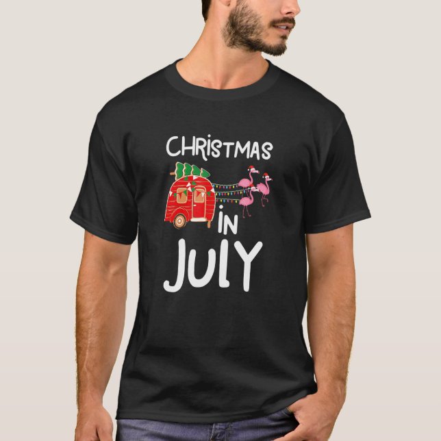 Jul i juli SommarCamper T Shirt (Framsida)