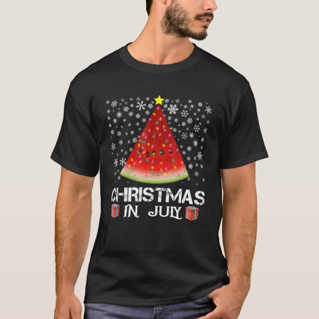 Jul i juli Sommardesign Melon jul Tr T Shirt (Framsida)