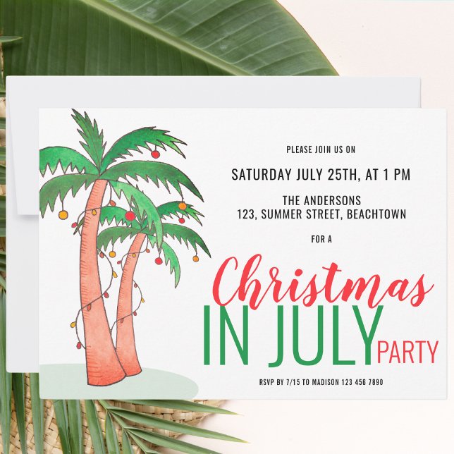 Jul i juli Sommaren Party Inbjudningar (Skapare uppladdad)