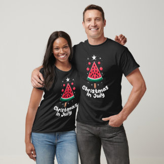 Jul i juli Sommarmelon Julafton Träd T Shirt