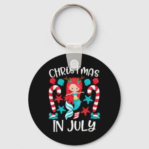 Jul i juli Söt sjöjungfru sommar Nyckelring
