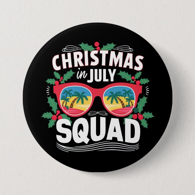 Jul i juli Square Sunglasses Sommarbuss Knapp (Framsida)