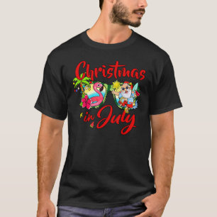 Jul i juli Sunglass Santa Watermelon Julafton T Shirt