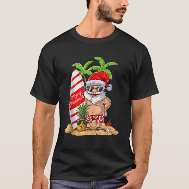 Jul i juli Surfa Hawaiian Manar Sommar S T Shirt (Framsida)