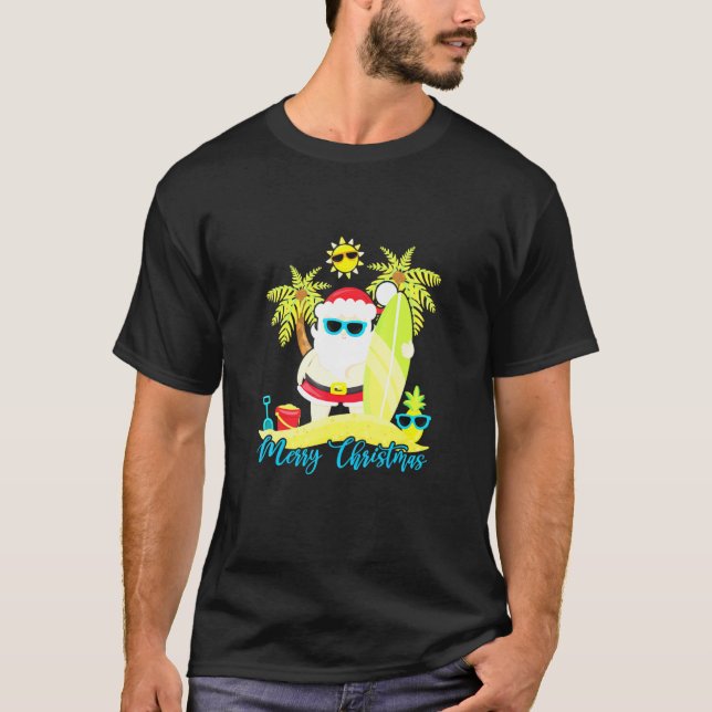 Jul i juli: Surfan för sommarsurfingbäcken T Shirt (Framsida)