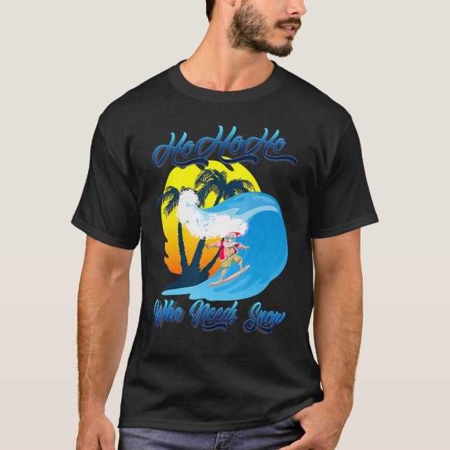 Jul i juli: Surfing Summer som behöver S T Shirt (Framsida)