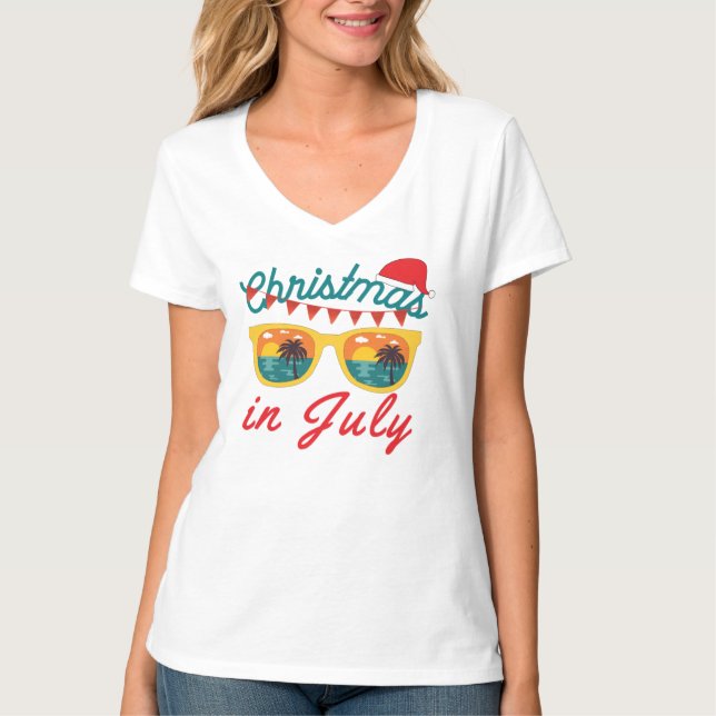 Jul i juli T-Shirt (Framsida)