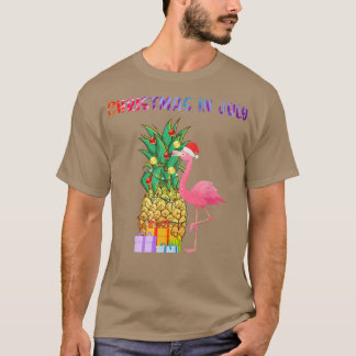 Jul i juli Tie Dye Pineapple Julafton Träd Ligh T Shirt