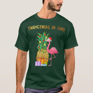 Jul i juli Tie Dye Pineapple Julafton Träd Ligh T Shirt