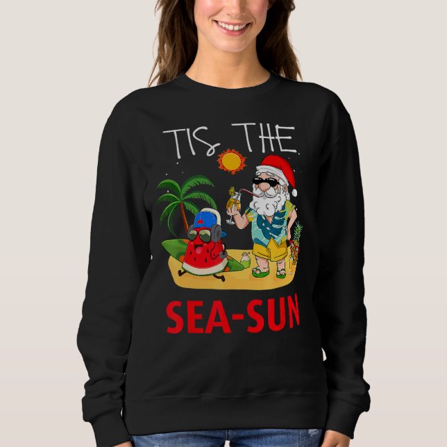 Jul i juli: Tis Sea Sol Beach Frui T Shirt (Framsida)