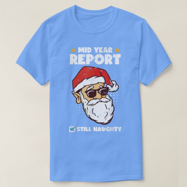 Jul i juli: Tomt MidYear Rapport ännu i kväll T Shirt (Design framsida)