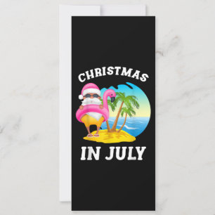 Jul i juli Tomte Flamingo Pool Sommar Inbjudningar