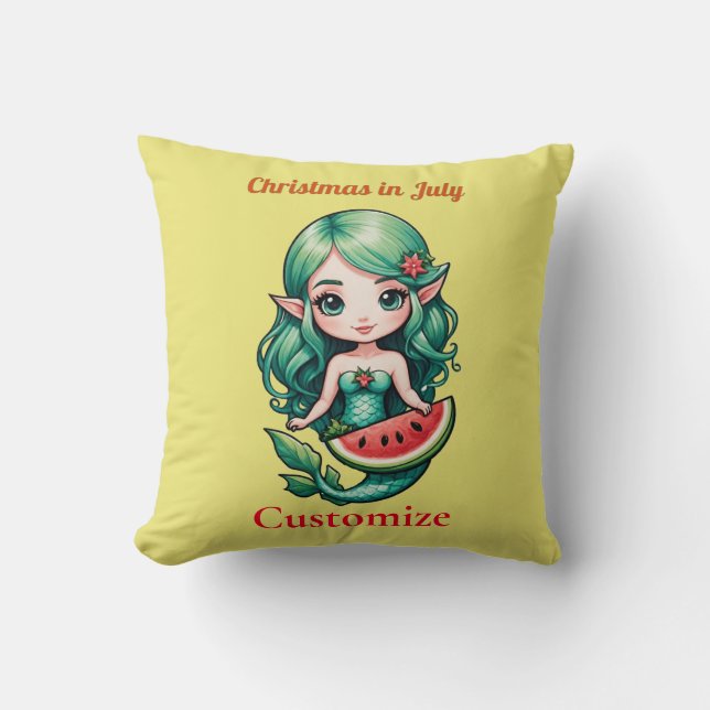 Jul i juli Tomte  Mermaid Thunder_Cove  Kudde (Framsida)